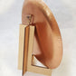 Copper enamel wall plates for home decor with backhook for hanging