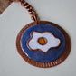 Copper enamel trinkets, keychain handcrafted in Maharashtra, India. Funky egg design