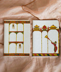 Handcrafted recycled paper stationery. Notebook in chitrakathi