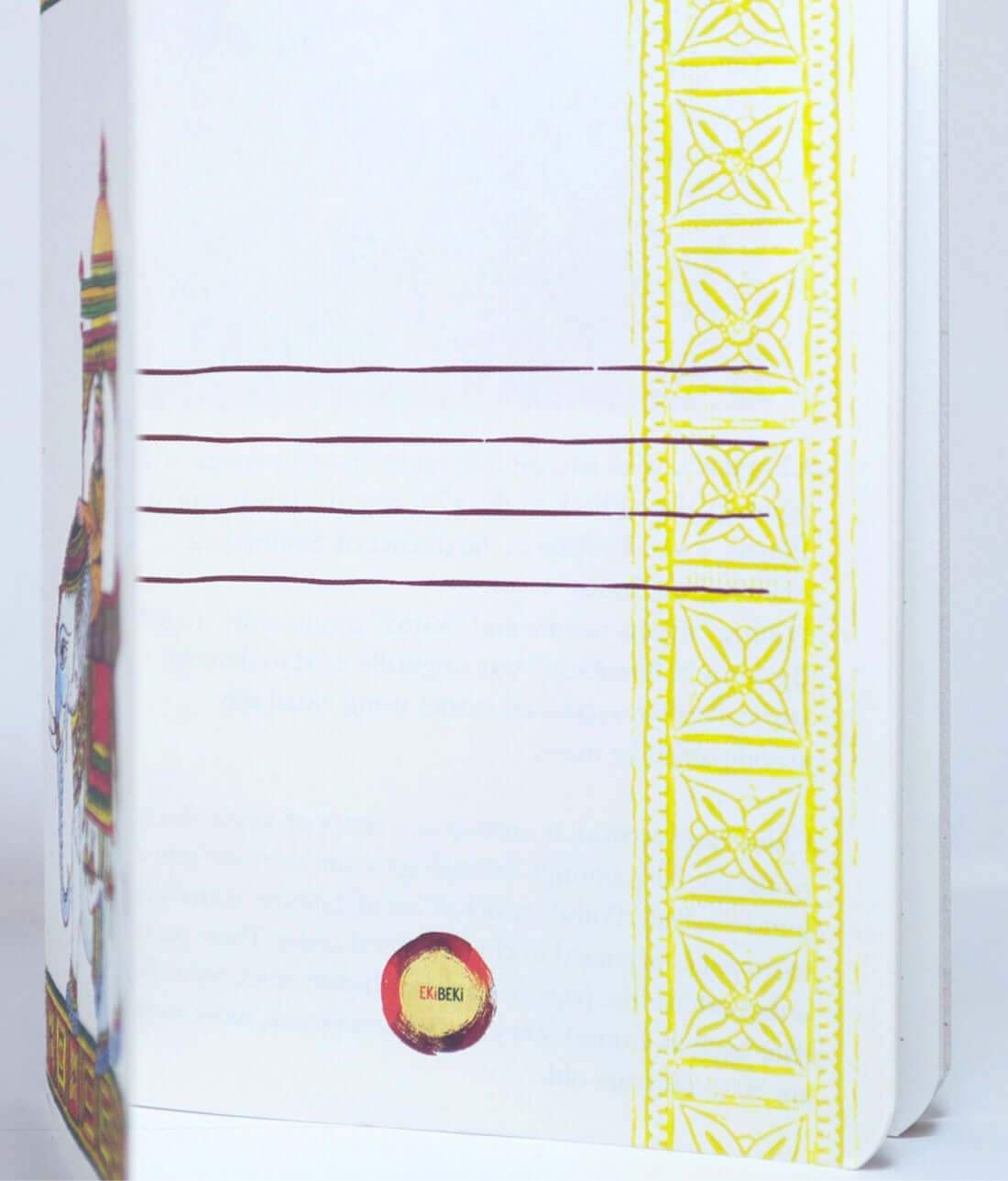 Handcrafted recycled paper stationery. Notebook in chitrakathi