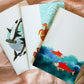 Set of 3 Notebooks in Patchitra handcrafted Notebook, to raise awareness of marine environment