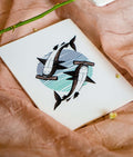 Sockeyed Salmon in Patchitra handcrafted Notebook (Single), to raise awareness of marine environment