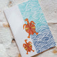 Hawksbill Sea Turtle in Patchitra handcrafted Notebook (Single), to raise awareness of marine environment