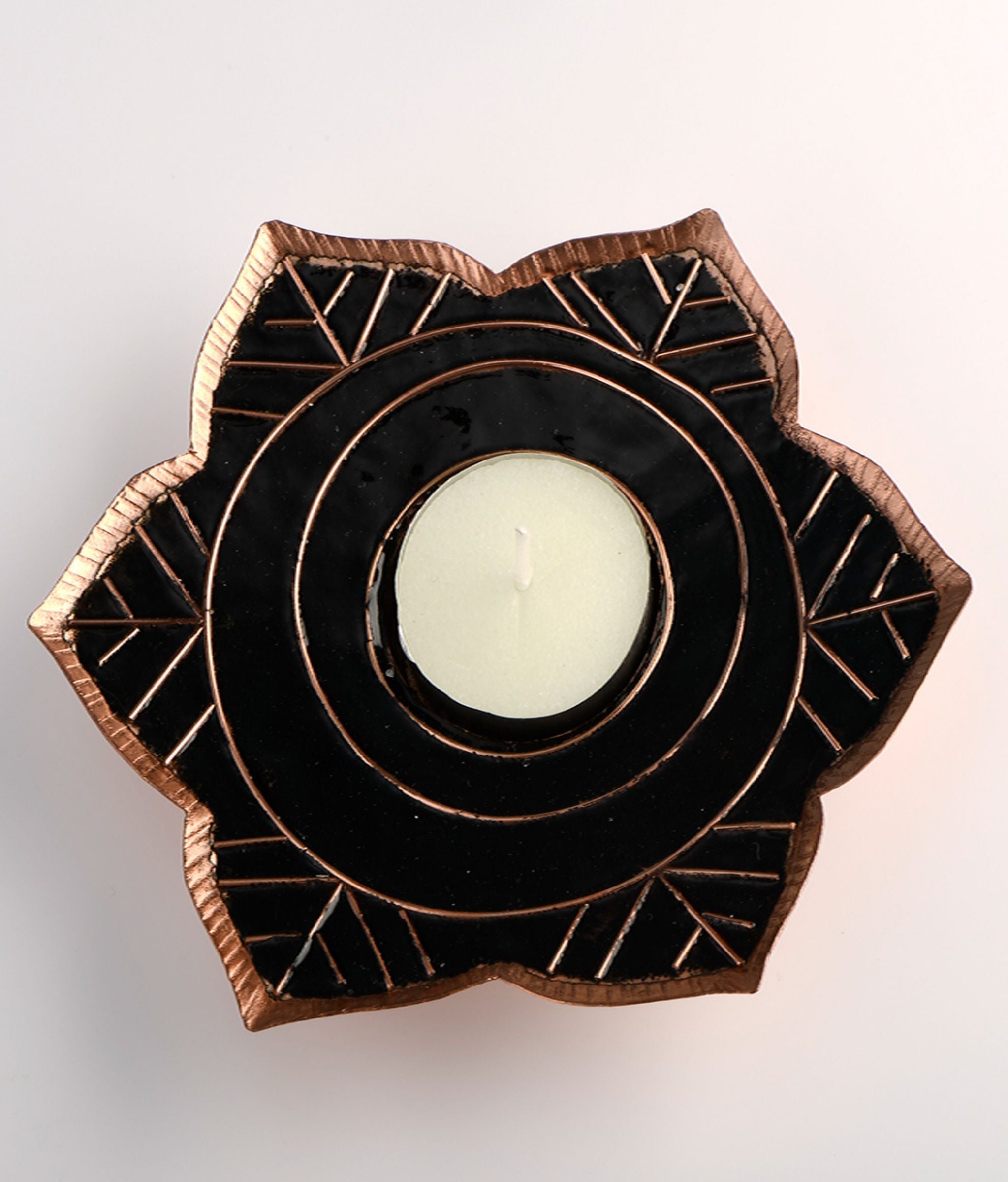 EkiBeki Handcrafted Tealight holder Deeva Single