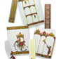 Set of 6 Chitrakathi Motif Notebooks A6 Size & 4 Bookmarks