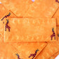 Set of 6 Orange Deer Handmade Gift Envelopes in Gond