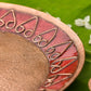 Handcrafted Copper Enamel Pooja Archana Thali-(Size-8 inch)