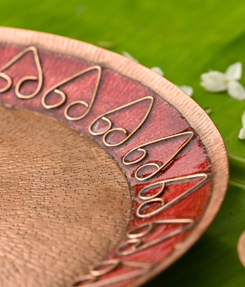 Tarbooz - Copper Enamel Rakhi by Ekibeki 23