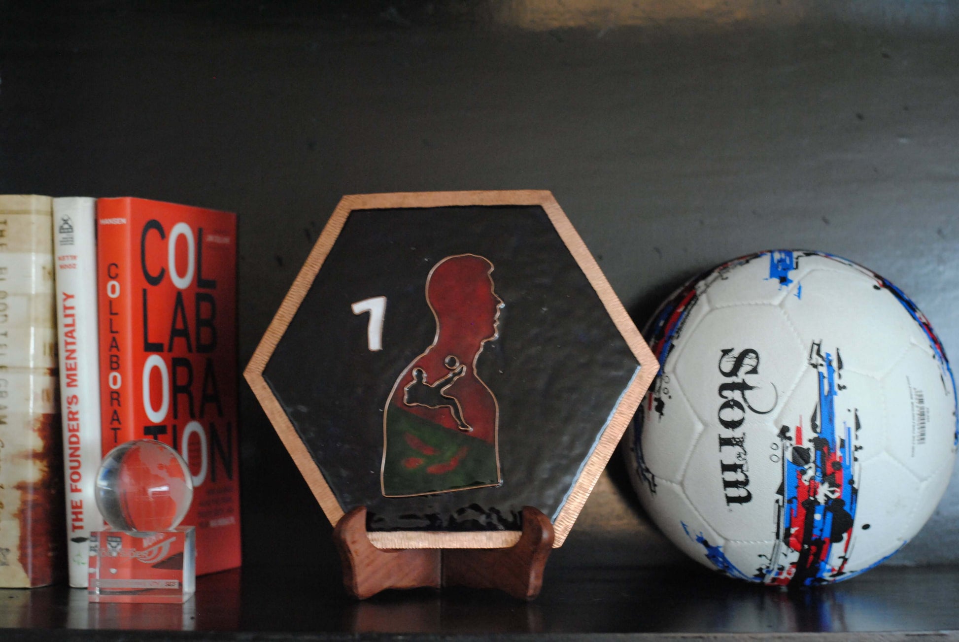 Copper enameled wallplates to celebrate FIFA legacies, Ronaldo. With The Plated Project
