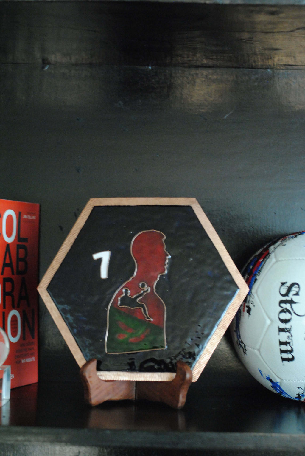 Copper enameled wallplates to celebrate FIFA legacies, Ronaldo. With The Plated Project