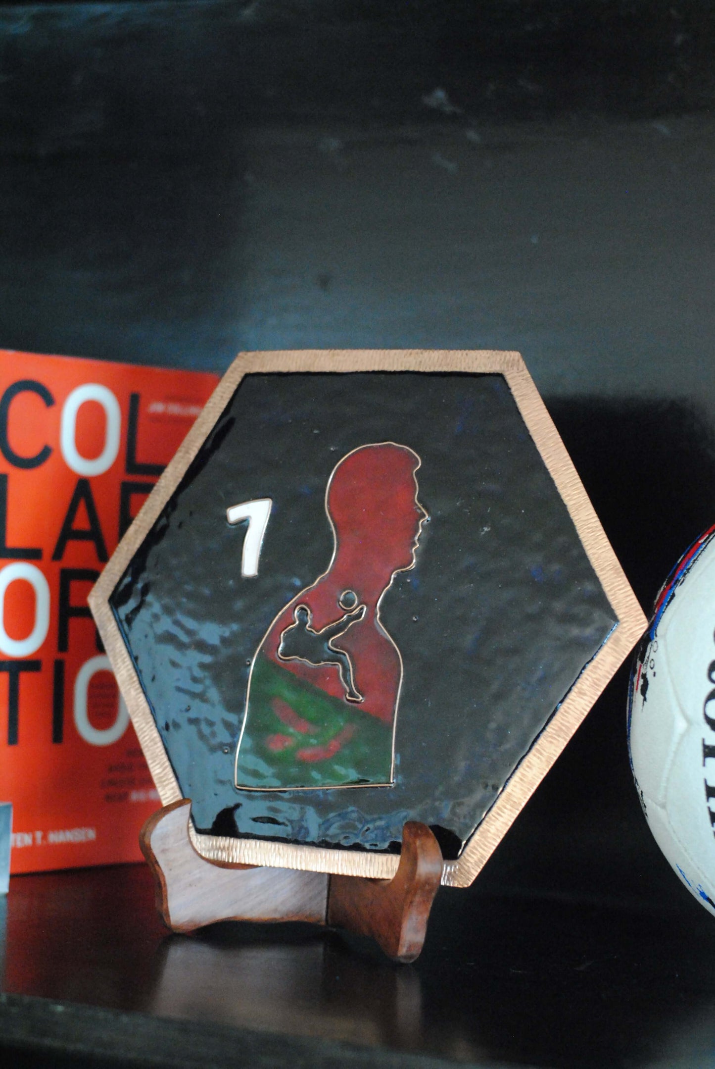 Copper enameled wallplates to celebrate FIFA legacies, Ronaldo. With The Plated Project