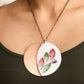 Ekibeki Leaflet Copper Enamel Pendant