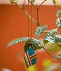 Handcrafted Copper Enamel Geometrical Pendant