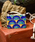 Handcrafted Copper Enamel Rectangle Pendant