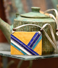 Handcrafted Copper Enamel Trio Pendant