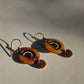 Copper enamel trinkets, funky earrings handcrafted in Maharashtra, India. Watermelon tarbooz theme
