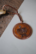 Copper enamel trinkets, funky keychain handcrafted in Maharashtra, India. Lemon nimbuzz theme